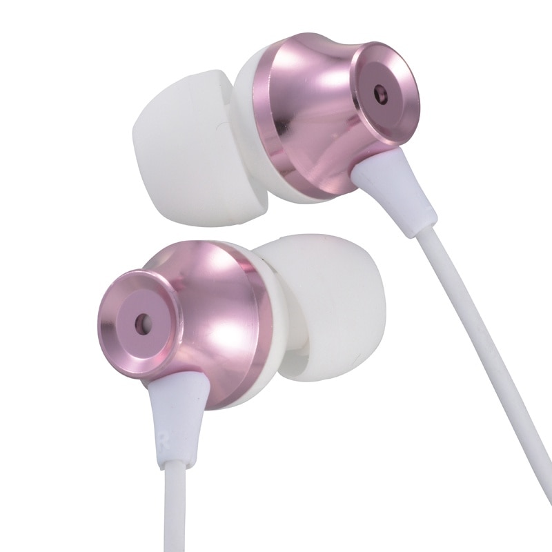 Casti audio In-Ear, conector Jack 3.5mm, 95 dB, X8, 1.2m lungime cablu, Alb-Roz