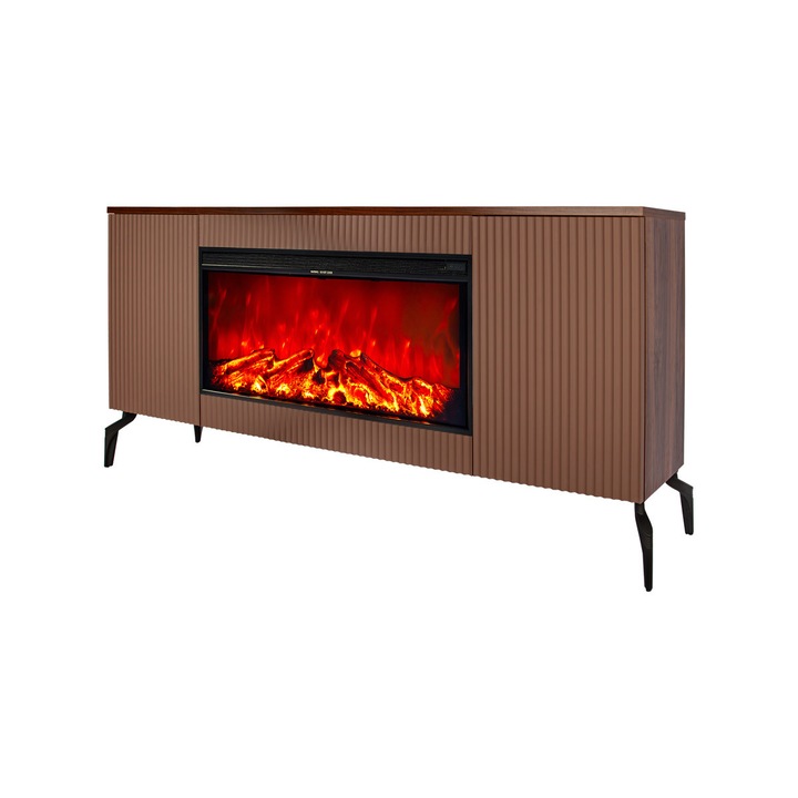 Semineu electric Baileys & Tasmania, Art Flame, 560x1700x270 mm, 1500W, 2 trepte de incalzire, 5 niveluri ale intensitatii flacarilor, Timer