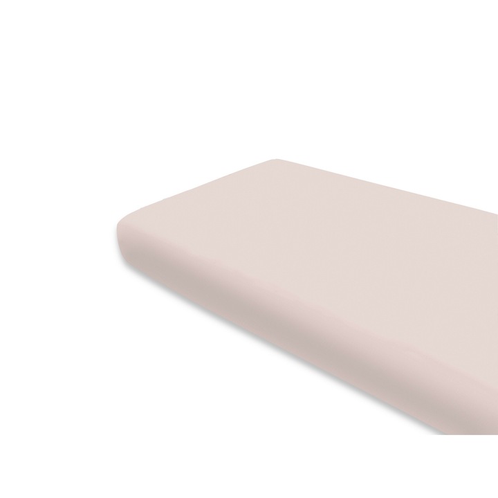 Чаршаф с ластик, MimiNu, Jersey, За легло 160x80 см, Oeko Tex Standard 100 сертифициран материал, Powder Pink