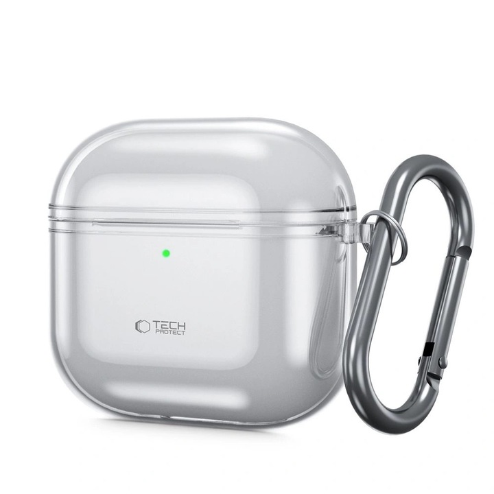 Husa de protectie pentru Apple AirPods 4, TPU, Gri