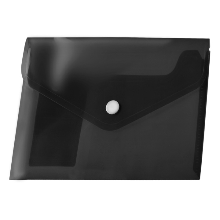 Опаковка пликове A5 черни pp с клик затваряне, 12 бр