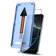 Протектор за екран на iPhone16, с комплект за незабавно нанасяне и функция за автоматично отстраняване на прах, изработено от 9H+ защитено стъкло, Super HD яснота, електронно олеофобно покритие и обработка против пръстови отпечатъци