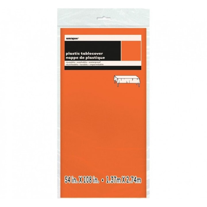 Narancssárga fólia terítő 213x137cm Godan