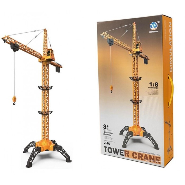 Macara radio controlata Askato, 1:8, efecte luminoase si sonore, 95x60x140 cm, set complet