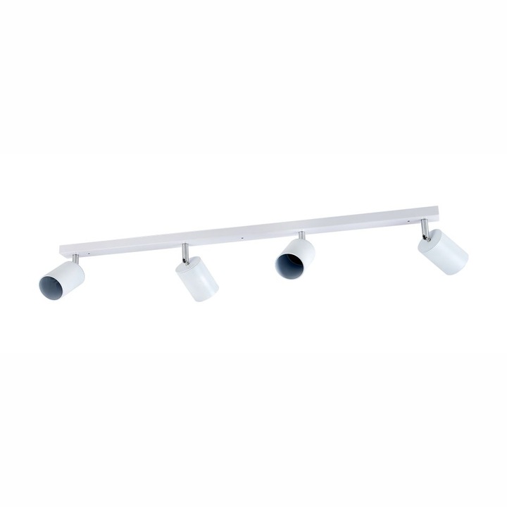 Spot liniar reglabil, Aluminiu, Alb, 4XGU10, 80 cm, IP20