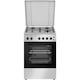 Aragaz Heinner HFSC-S50LITGSL, Gaz, 4 arzatoare, Aprindere electrica plita/cuptor, Dispozitiv de siguranta plita/cuptor, Timer, Grill, Lumina cuptor, 50 cm, Argintiu