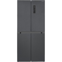 Side by side Multi-Door Heinner HSBS-HM505MDSINFDXE++, 505 l, SLOT-IN, No Frost, Compresor Inverter, Clasa E, MultiAirflow, InoxCool, MultiClimate, Compartiment convertibil frigider/congelator, H 190,2 cm, Gri Antracit Texturat