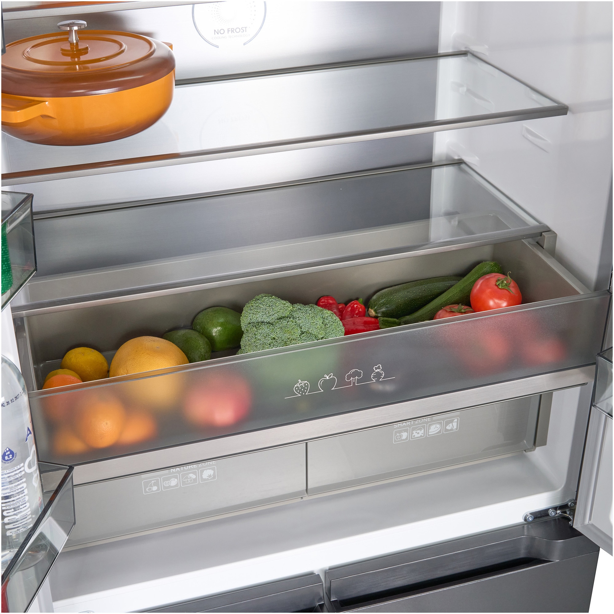 Side by side Multi-Door Heinner HSBS-HM505MDSINFDXE++, 505 l, SLOT