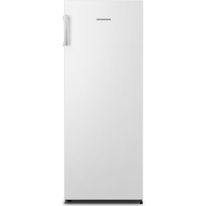 Фризер Heinner HFF-HS155NFE++, 155 л, No frost, Вътрешен дисплей, Механично управление, 5 чекмеджета, Аларма за отворена врата, Клас E, H 143.4 см, Бял