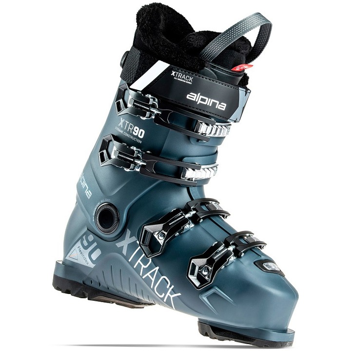 Clapari ski Alpina Xtrack 90 Heat,marimea 41/mondo 26.5, petrol