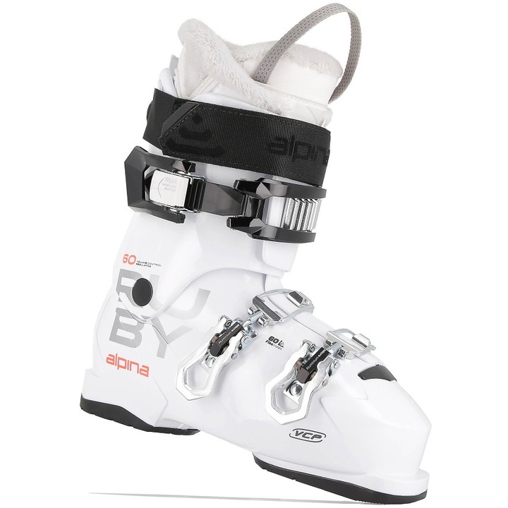 Clapari Schi Alpina Ruby 60, femei, marimea 37/mondo 23.5, alb