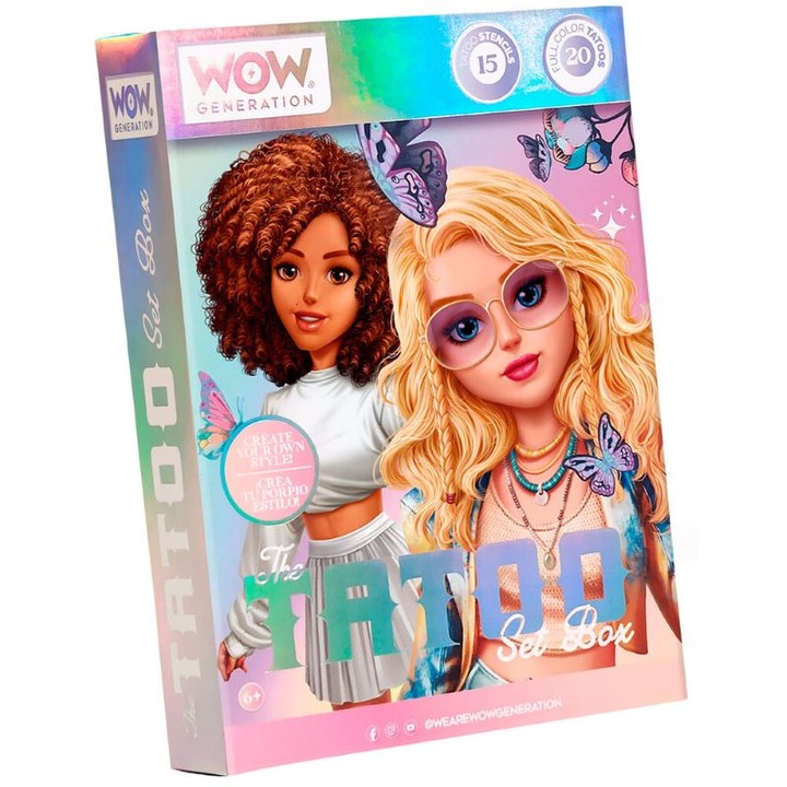 Set de tatuaje WOW Generation, Multicolor