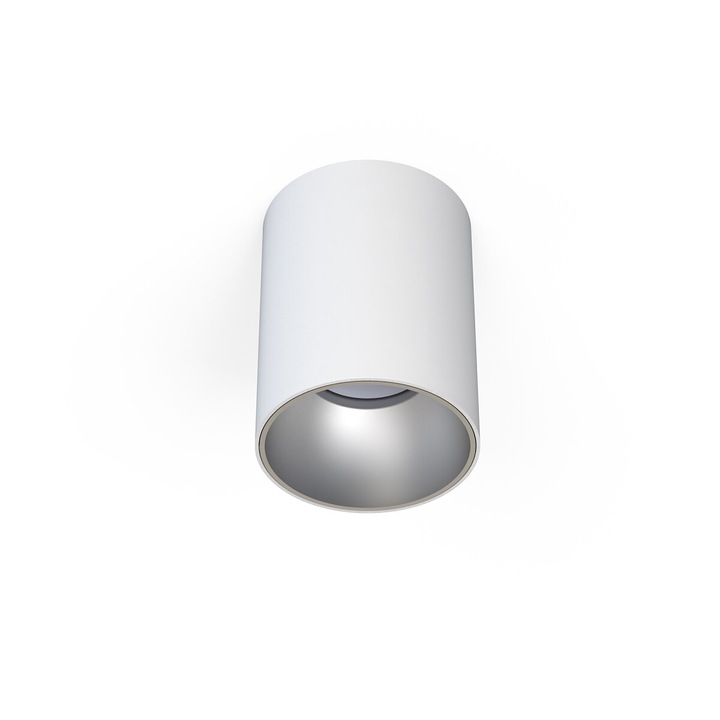 Spot aplicat tavan EYE TONE, alb/argintiu 1*GU10, 10W, diametru 9 cm - NOWODVORSKI alb/argintiu