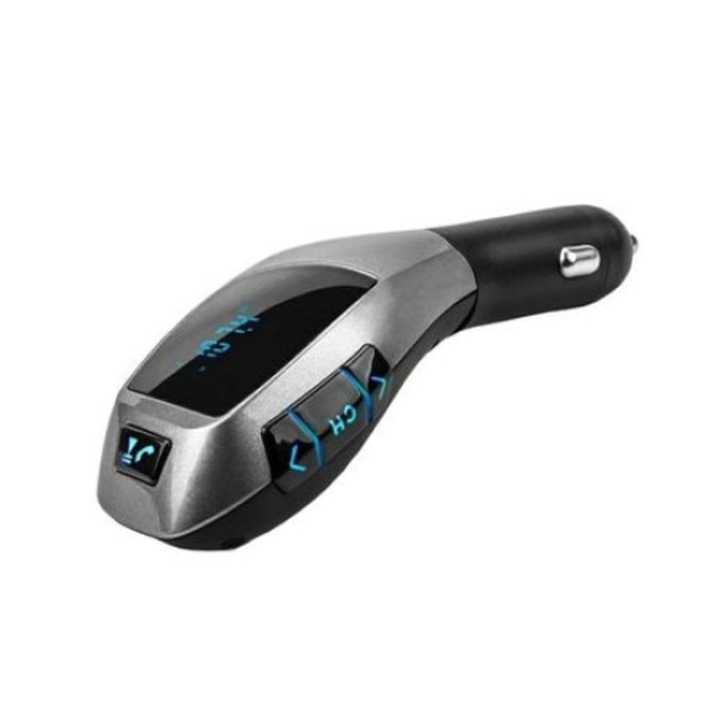 Macvi® autós készlet FM és Bluetooth modulátor funkcióval, kompatibilis mobil eszközökkel, kihangosító funkcióval