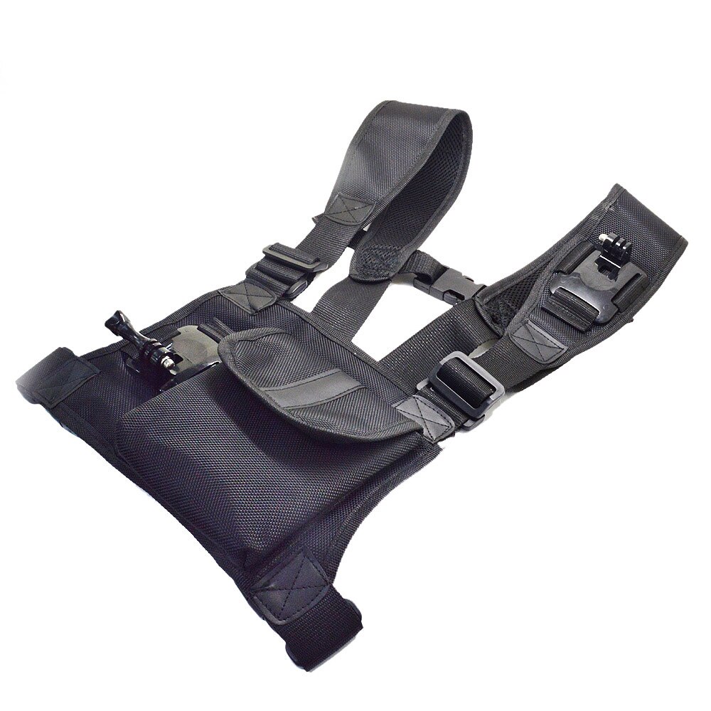 Ham prindere piept compatibil 2 camere GoPro, SJCAM, Xiaomi, chesty mount GP297