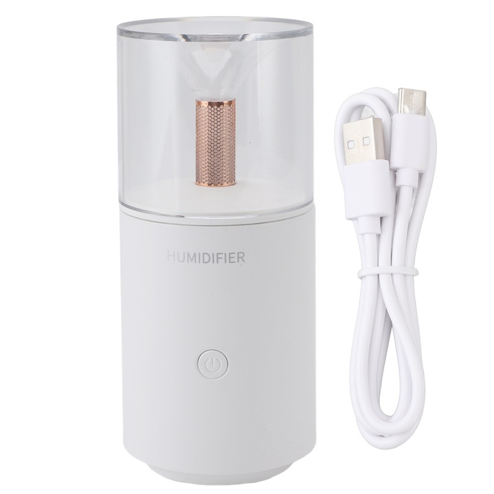 Umidificator Micro Landscape Jormftte, design mini, capacitate 460ML, utilizare aromaterapie, roz