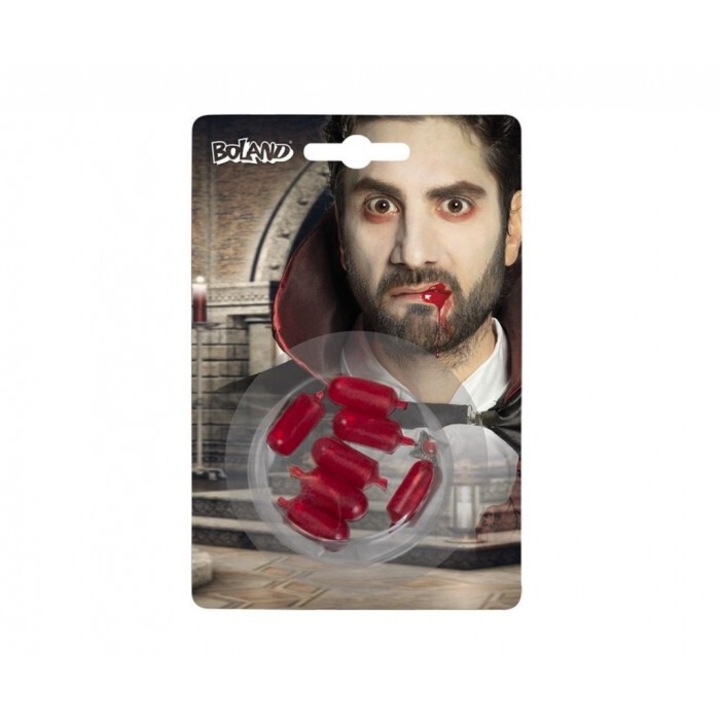 Комплект изкуствена кръв от 7 капсули Godan, 150x100 мм