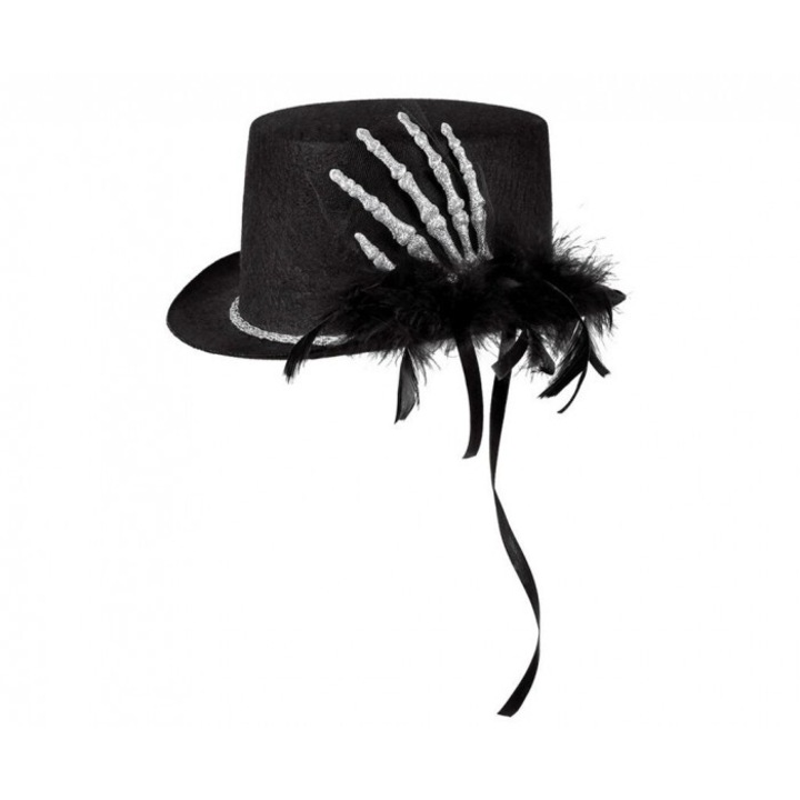 Шапка за Хелоуин с ръка на скелет, Godan, черна, универсален размер, 300x250 мм