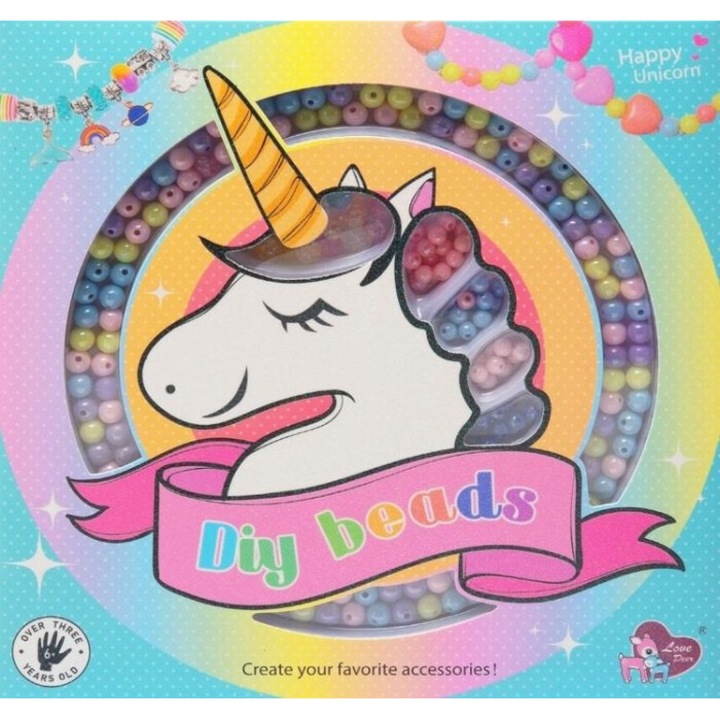 Set creativ pentru copii, Trifox, corali unicorn, 230x227mm