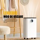 Dezumidificator Heber®, 12 l/zi afisaj si control digital, dezumidificare inteligenta, functie uscare haine, temporizator 24 de ore, WiFi, Smart Life