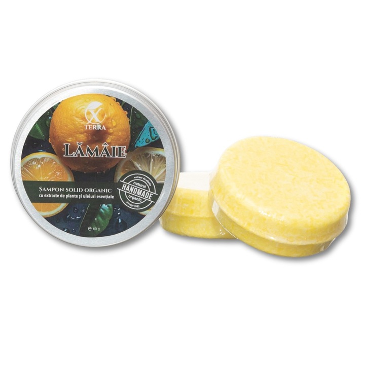 Sampon solid Xterra cu extract de Lamaie, Unt de Shea si uleiuri esentiale, 60 gr