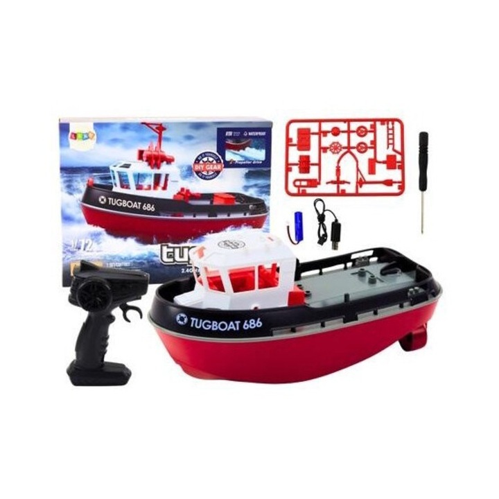 Лодка с дистанционно управление, Leantoys, RC 1:72, 35 км/ч, 23x11x10cm