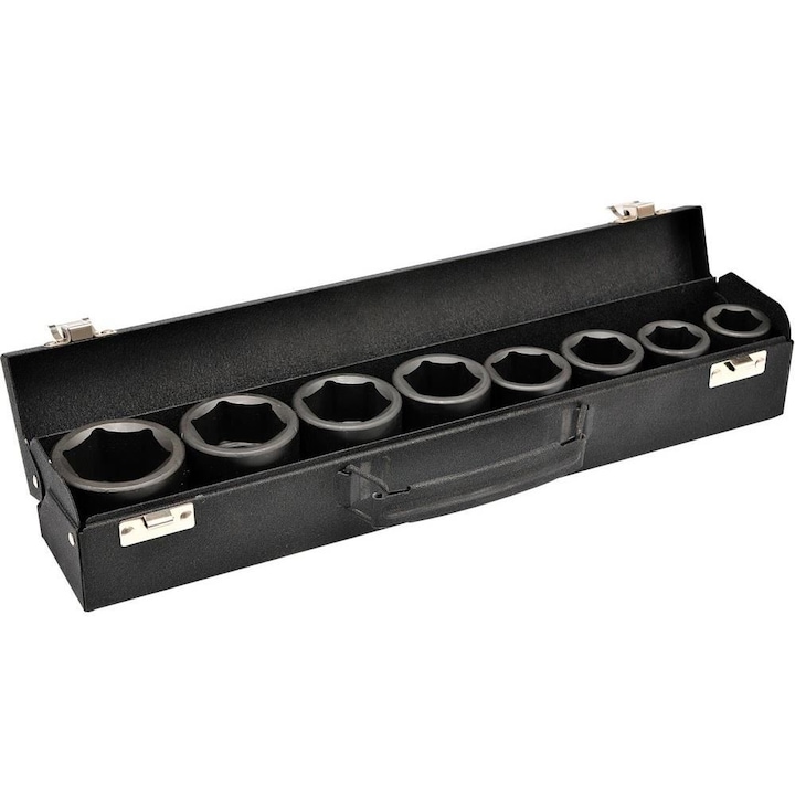 Set 8 chei tubulare de impact Yato YT-1115, 3/4, Hex, 19-41 mm