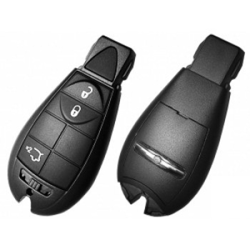 Carcasa Cheie Smartkey compatibil Jeep, Chrysler, Dodge, 3 butoane, negru