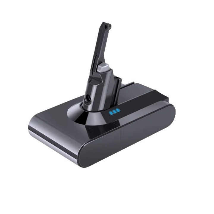 Baterie de schimb pentru aspirator V8, capacitate 6000mAh, indicator de incarcare, 21.6V