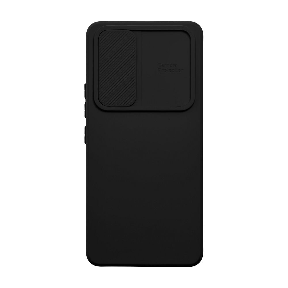 Husa PremiumCell Slide Case pentru Samsung Galaxy A33 5G, Protectie camera, Slider Camera, Silcon lichid, Interior de microfibra, Negru