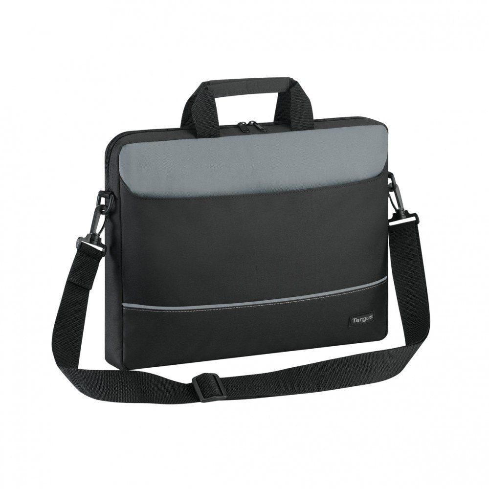 Geanta laptop, Targus, 15.6 inch, negru/gri