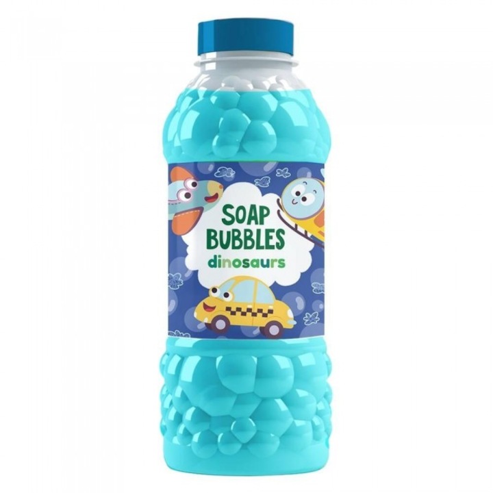 Összecsukható szappanbuborék-utántöltő 450ml Dodo, járműgrafika, 86x191mm, 3+ éves gyerekeknek