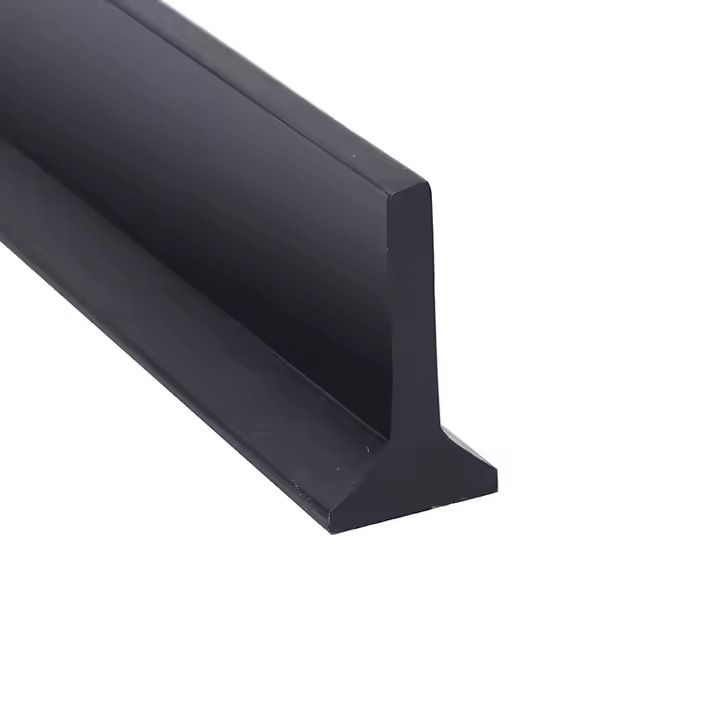 Уплътнителна лента за душ кабина, eSimplu, самозалепваща се, водоустойчива, гъвкава, силиконова, устойчива на мухъл, черна, 1 м