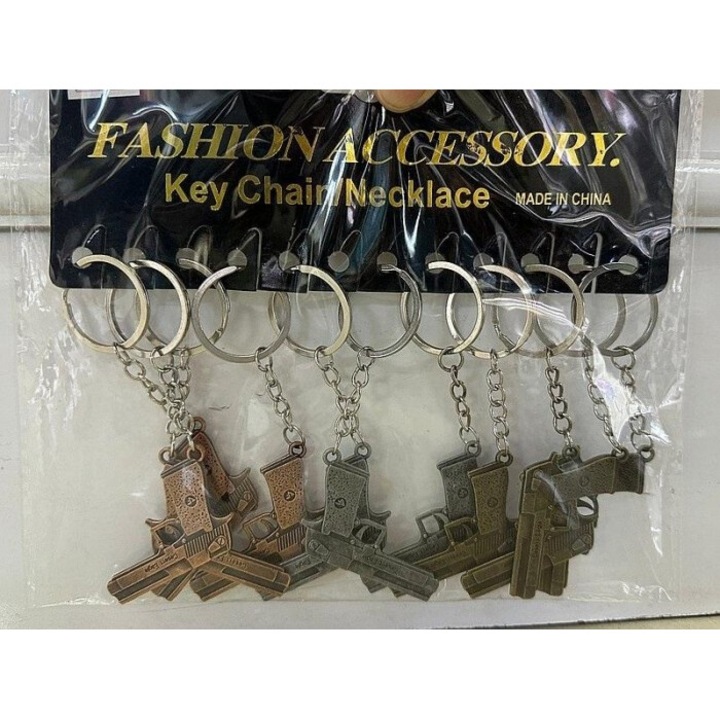 Breloc rewolwer set 12 bucati, ADAR, 190x168mm, pentru 3+ ani