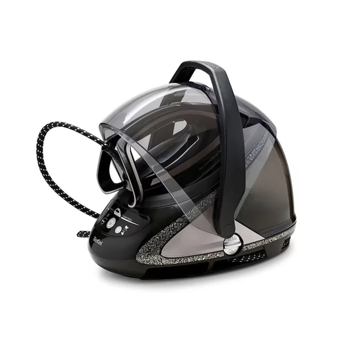 Statie de calcat Tefal Pro Express Ultimate GV9620E0, 2600 W, 650 g/min, 1.9 l, Talpa Durilium AirGlide Autoclean Negru