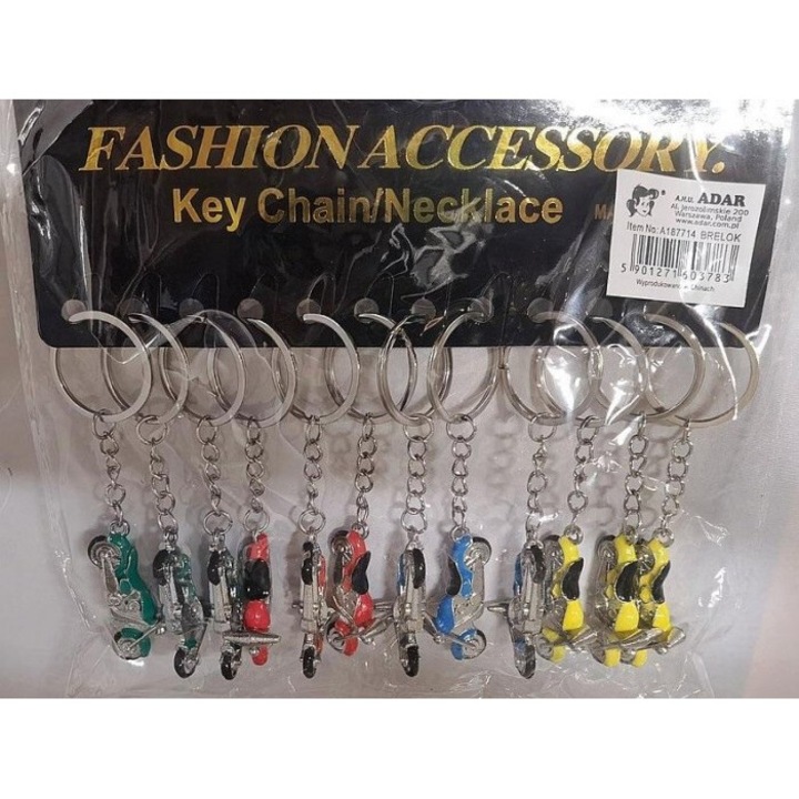 Brelocuri motocicla set 12 bucati, ADAR, 152x199mm, pentru varsta 3+