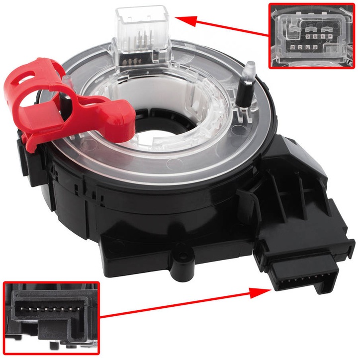 Banda airbag volan, MODECAR, compatibil cu VW Eos 06-15, VW Golf Plus 04-13, VW Golf V 03-09, VW Golf VI 08-14, VW Jetta III 04-10, VW Scirocco III 08-17, VW Tiguan 07-18, VW Touran 03-10, 2x8 PIN