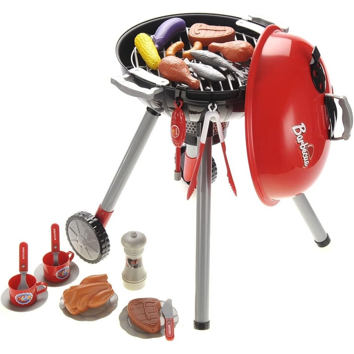 Grill stílusú interaktív játék elemekkel Tartozékokkal Hangok Fények 24 db 55,88 cm x 36,88 cm