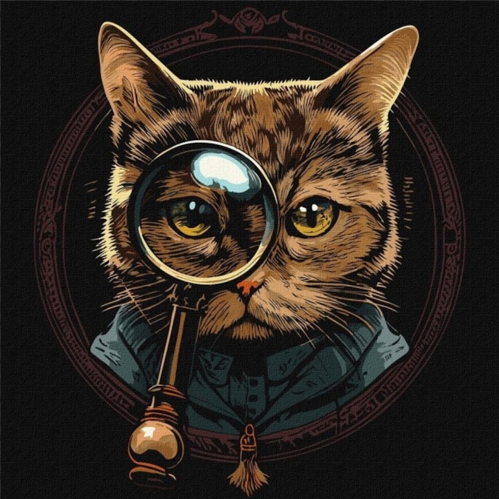 Комплект за рисуване по номера, ideyka, Светът в детайли, 40x40см, 2 четки, акрилни бои