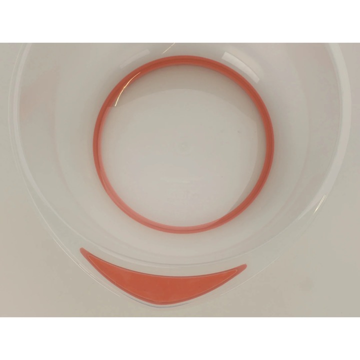 Set 3 boluri mixare Excellent Houseware, polipropilena, 1.5 /2/2.5 l, transparent/rosu