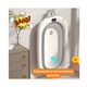 Cadita Bebe Little Bird ®, cu suport si termometru, pliabila, include o perna de siguranta detasabila, protectie anti-alunecare, sarcina maxima 46 kg, gri
