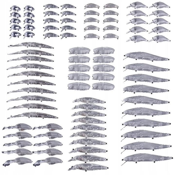 90db wobbler csuka homoki csuka tölgy csali DIY festés készlet XXXL