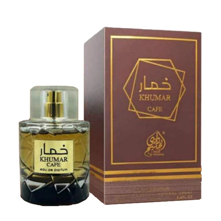 Apa de parfum arabesc, KHUMAR CAFE, Unisex, 100 ml