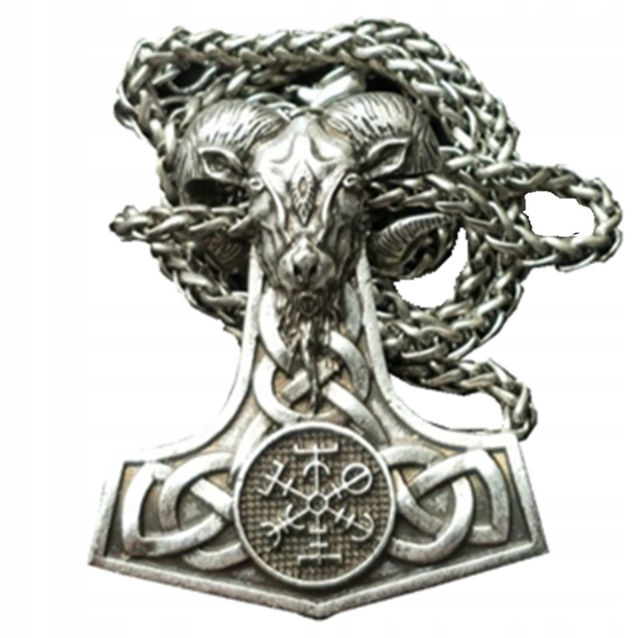 THORA Hammer Valknut Iránytű Kos nyaklánc 126 126-2