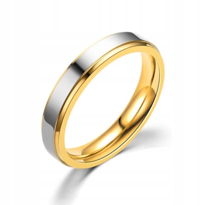 Jegygyűrűk Acélgyűrű 4mm 316L r.22