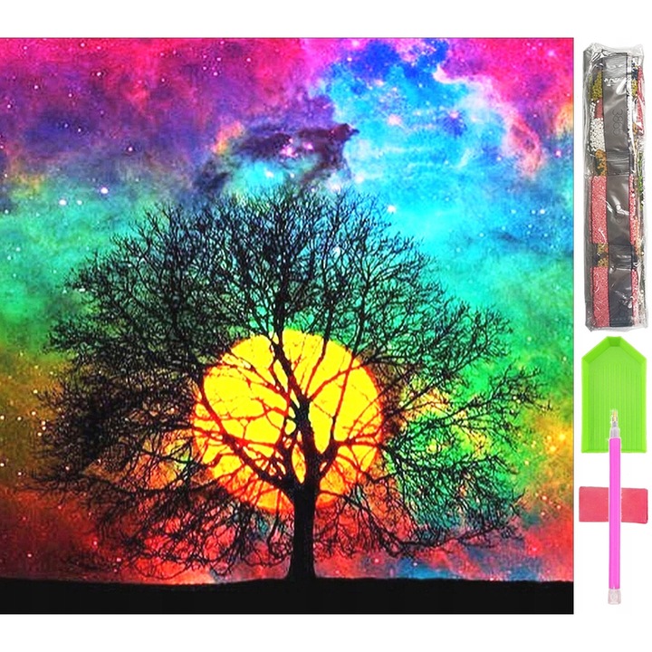 5D Nagy gyémántszemes kirakó készlet Mozaik kép D20