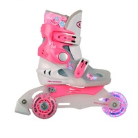 Role Worker TriGo Skate LED-cu roti iluminate, roz, XS(26-29)