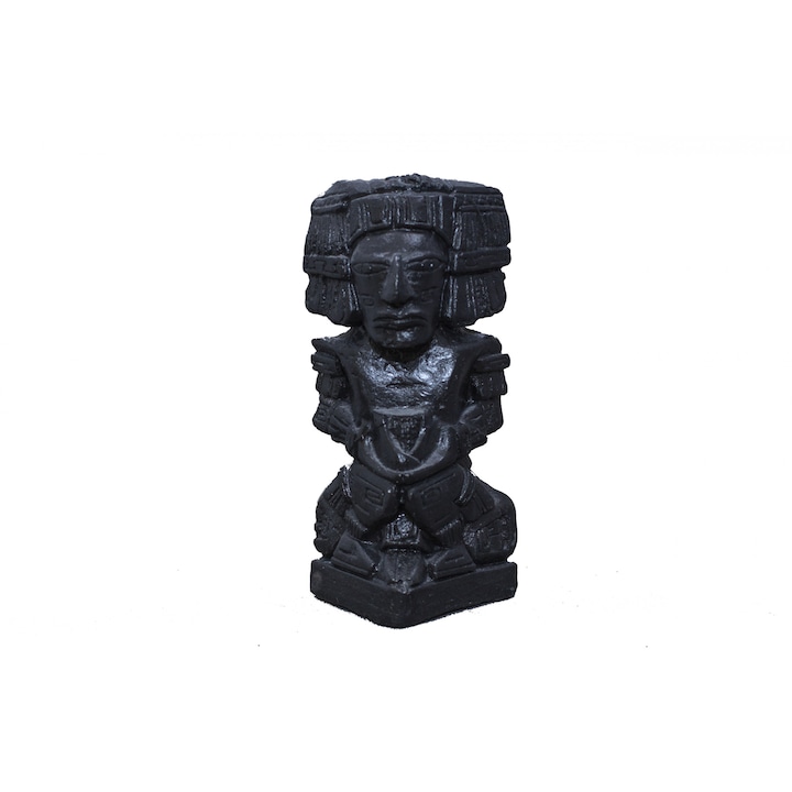 Statueta, Zeul Aztec "Tonatiuh", Ceramica, Negru