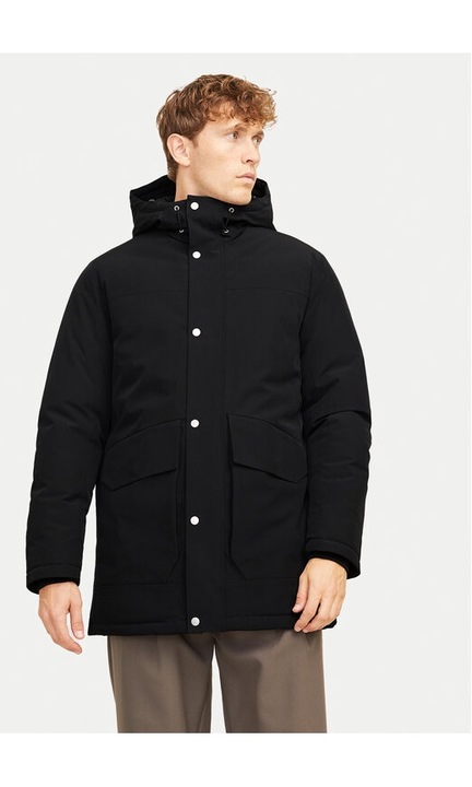 Мъжко яке, Jack & Jones, Trek 12256992, Черно, Полиестер