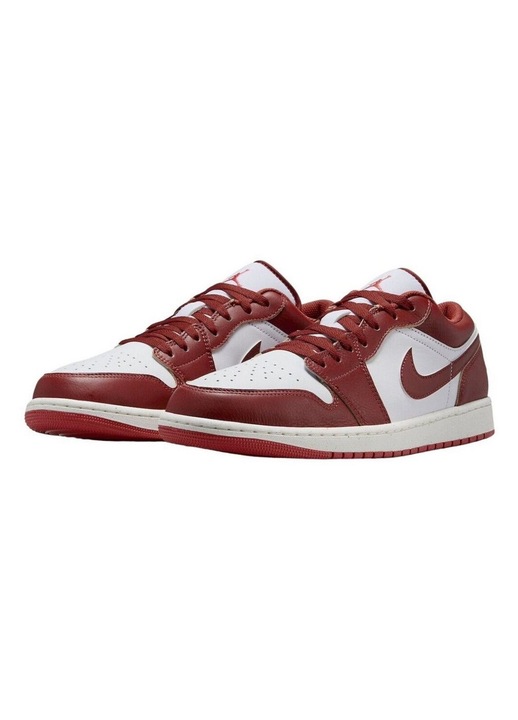 Мъжки маратонки Nike Air Jordan 1 Low Se, естествена кожа, червено/бели